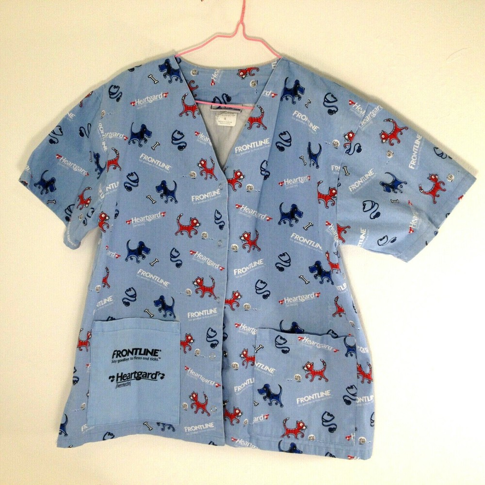 Frontline Snap Scrub Uniform Top Tech or Assistant Coat Spectrum Size Small